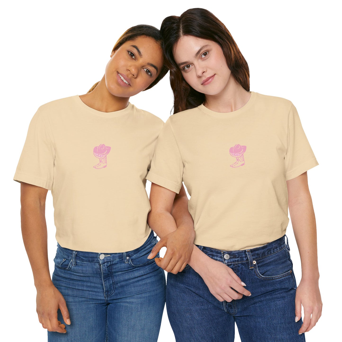 Cowgirl boots floral Jersey Short Sleeve Tee, cowboy
