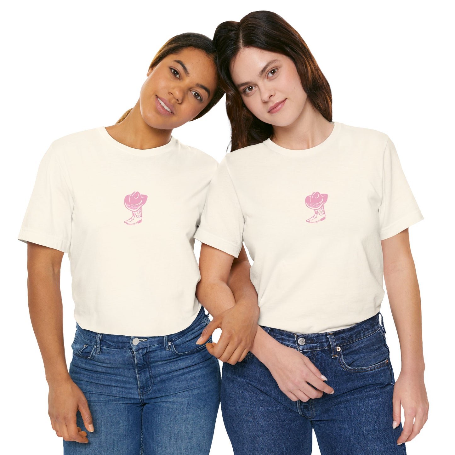 Cowgirl boots floral Jersey Short Sleeve Tee, cowboy