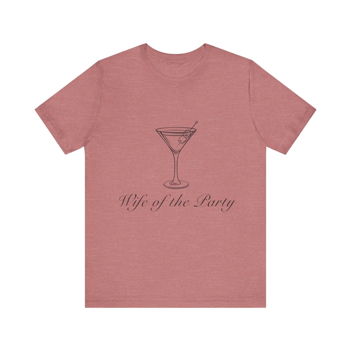 Wife of The Party Bachelorette Jersey Short Sleeve Tee