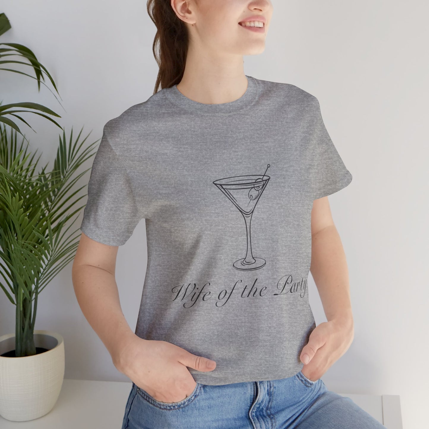 Wife of The Party Bachelorette Jersey Short Sleeve Tee