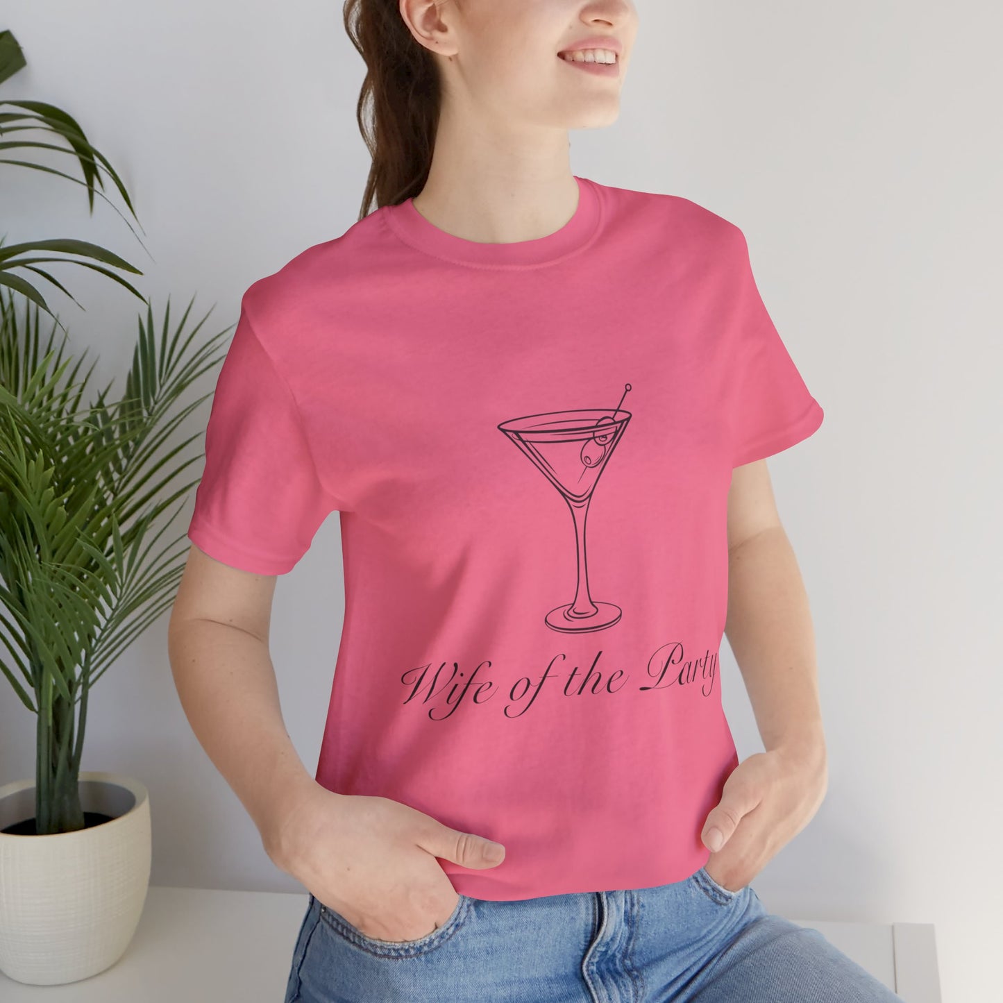 Wife of The Party Bachelorette Jersey Short Sleeve Tee