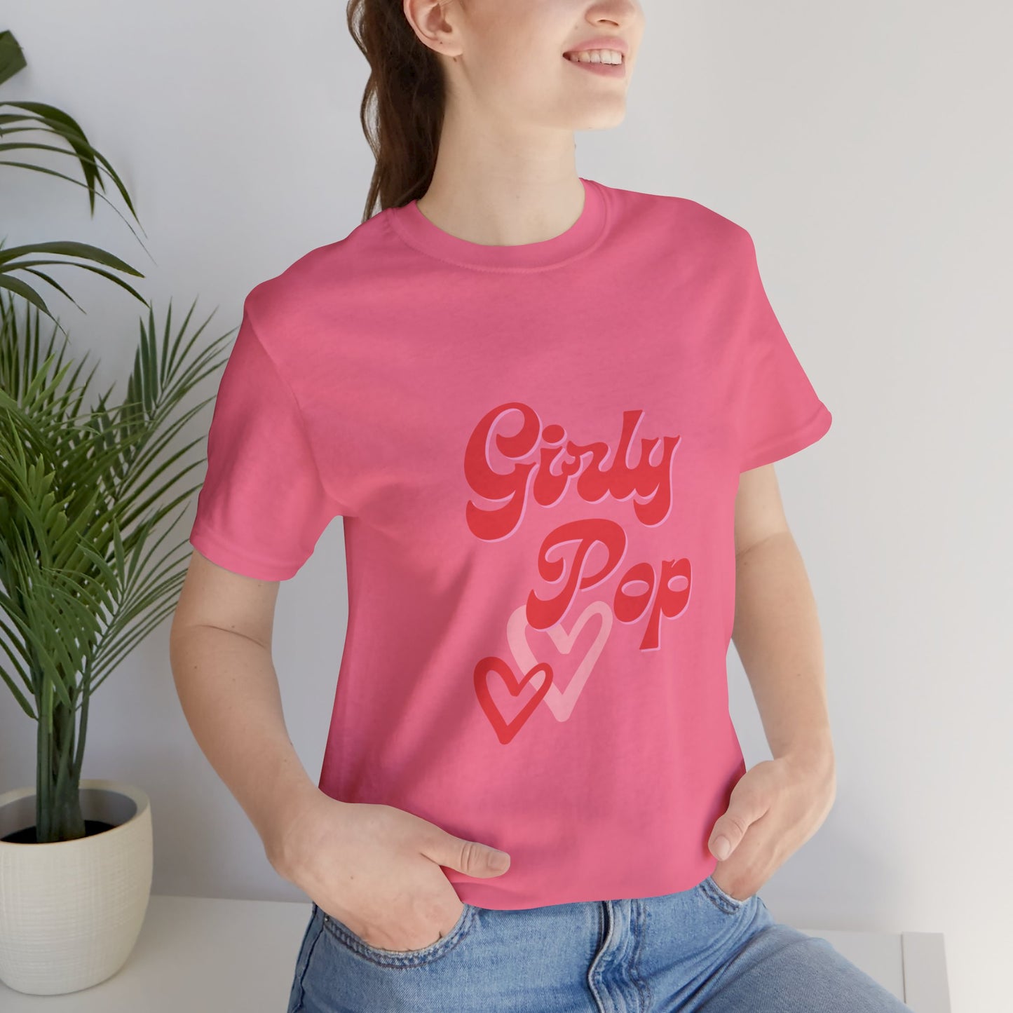 Girly pop graphic Jersey Short Sleeve Tee