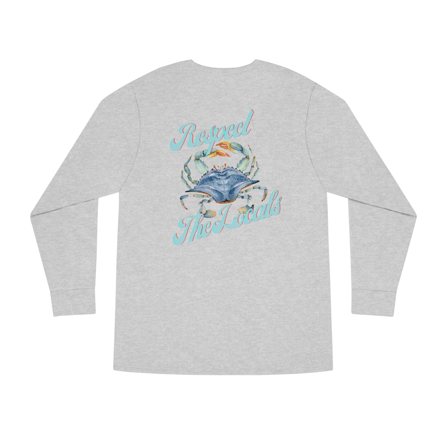 Respect The Locals Crab Long Sleeve Crewneck Tee