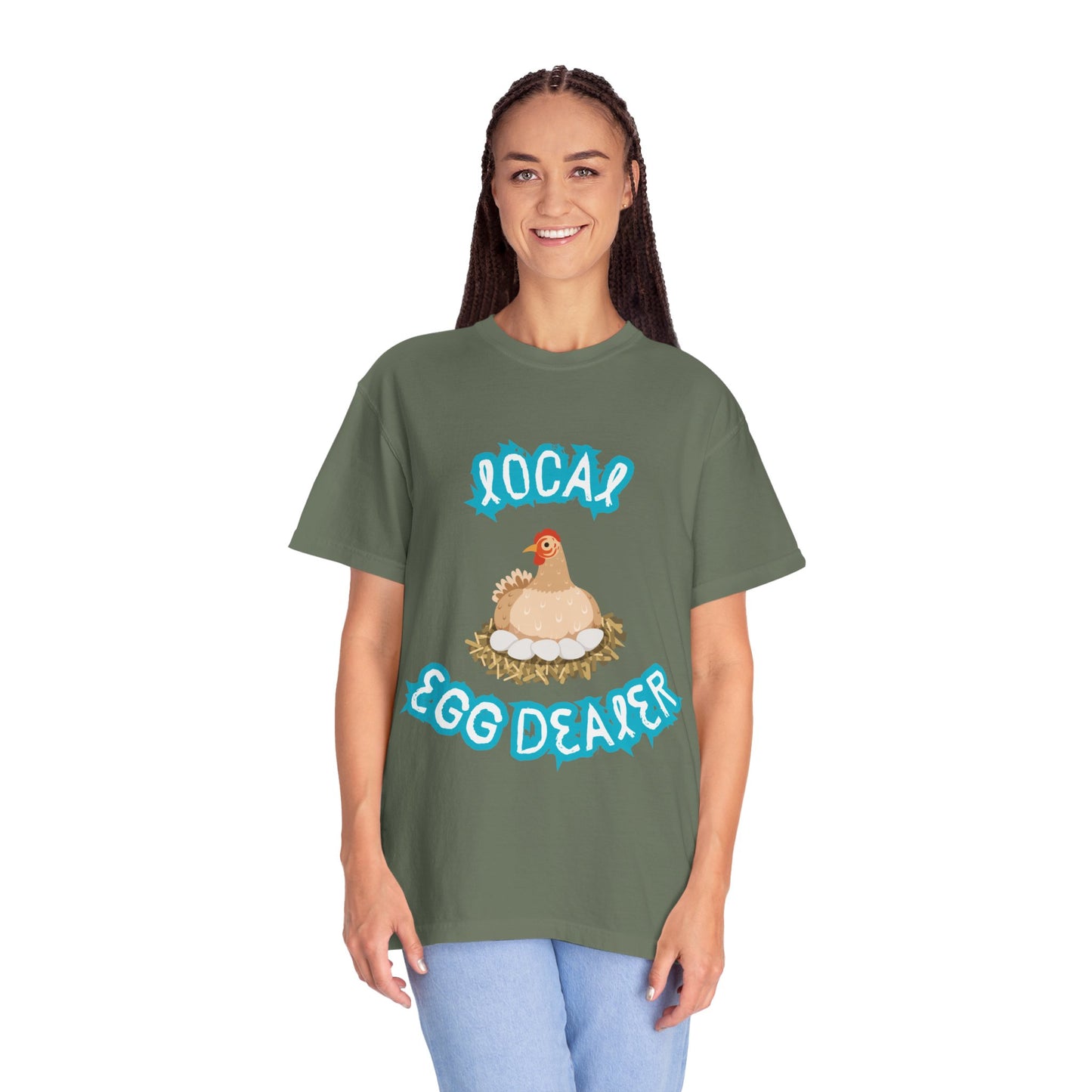 Local Egg Dealer Chicken Unisex Garment-Dyed T-shirt