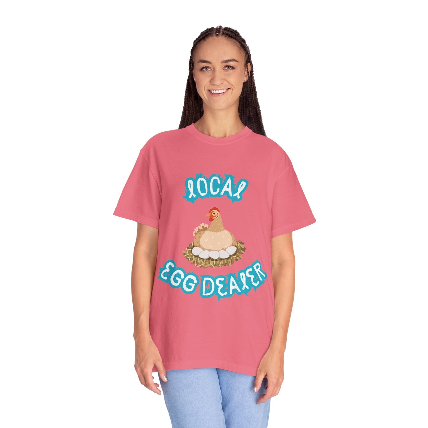 Local Egg Dealer Chicken Unisex Garment-Dyed T-shirt