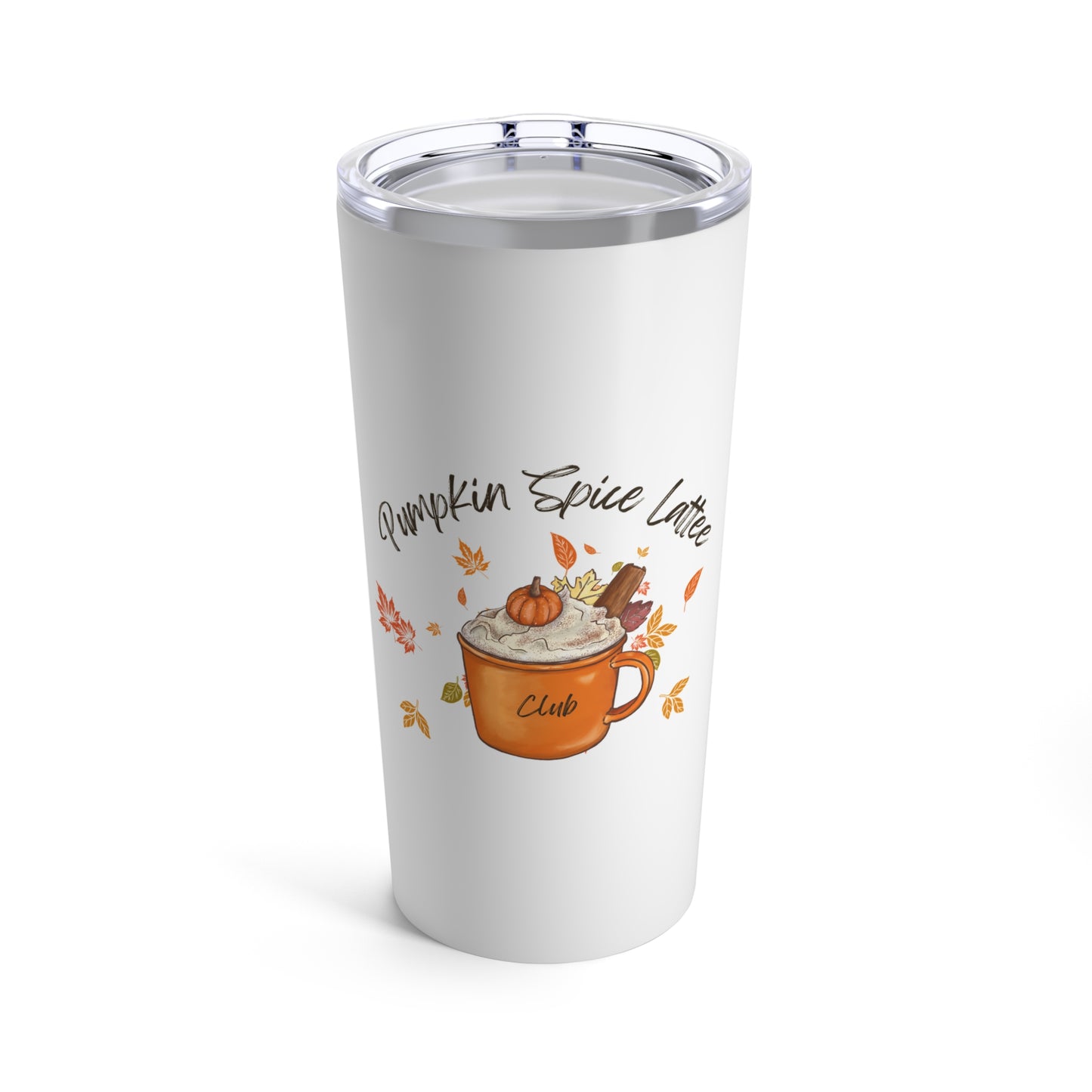 Pumpkin Spice Latte Fall Holiday Tumbler 20oz