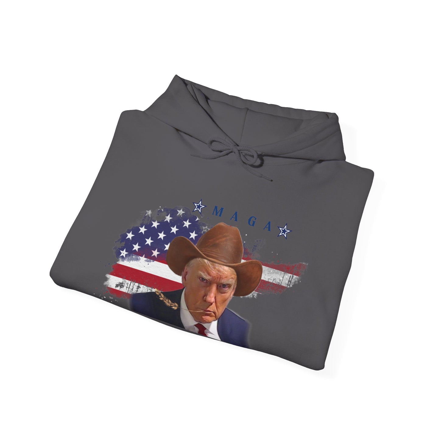 MAGA Donald Trump Cowboy Unisex Heavy Blend™ Hooded Sweatshirt