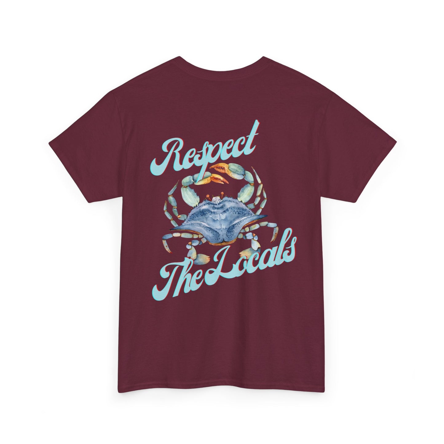 Stuart FL Respect the Locals Crab Unisex Heavy Cotton Tee