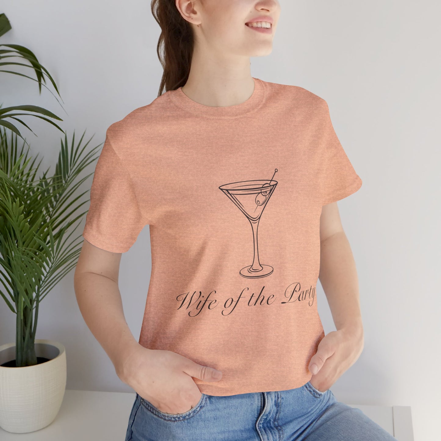 Wife of The Party Bachelorette Jersey Short Sleeve Tee