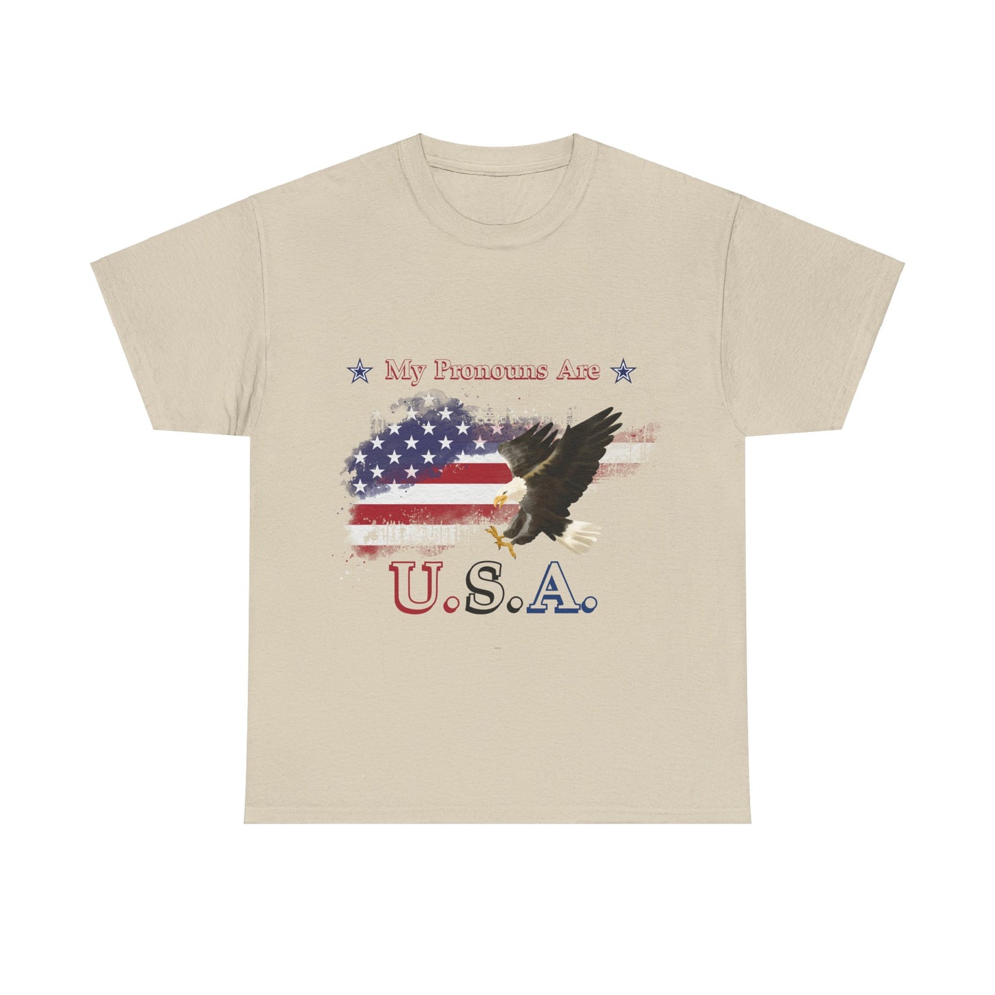 My Pronouns Are USA Unisex Heavy Cotton Tee
