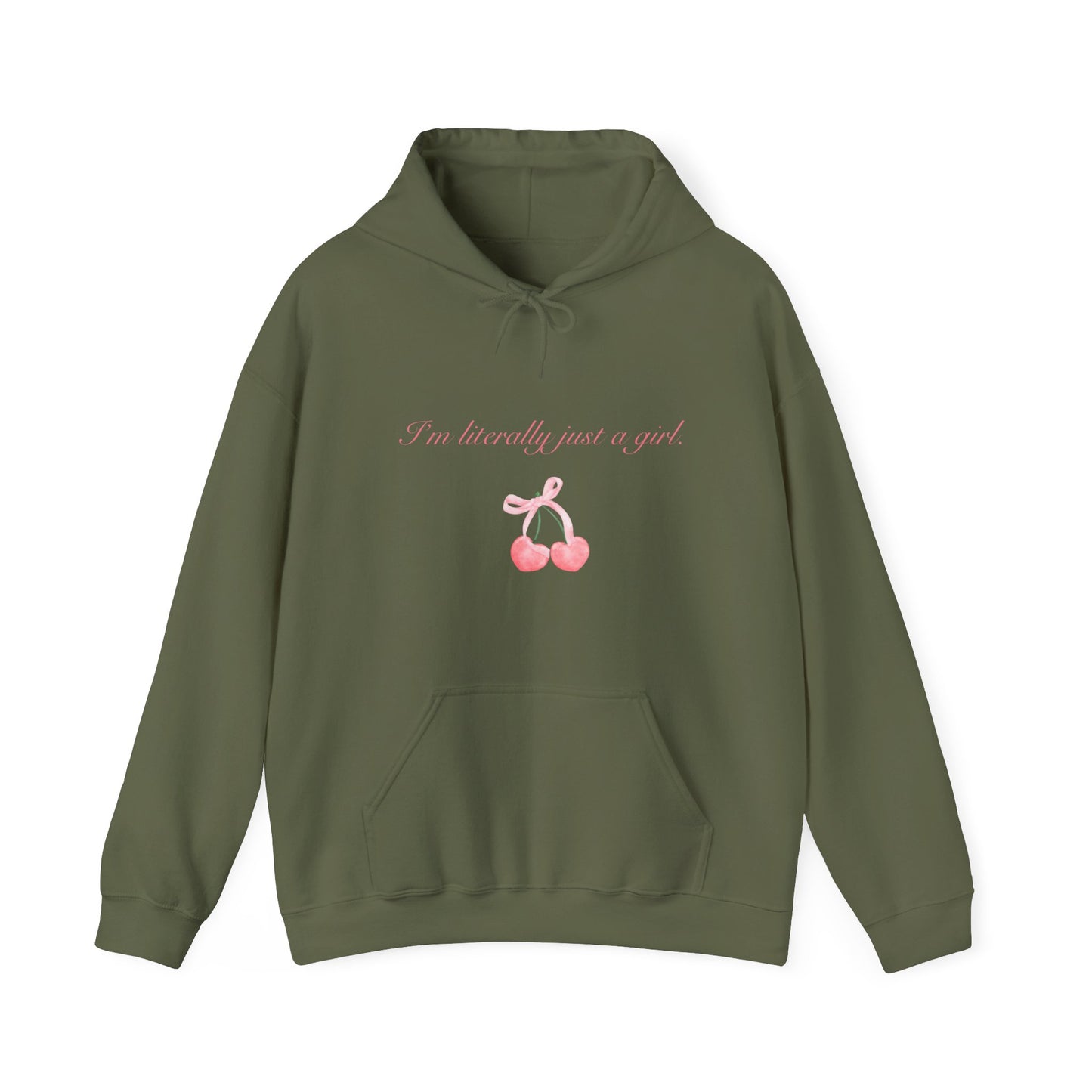 I'm literally just a girl cherry Woman's Heavy Blend™ Hoodie Sweatshirt