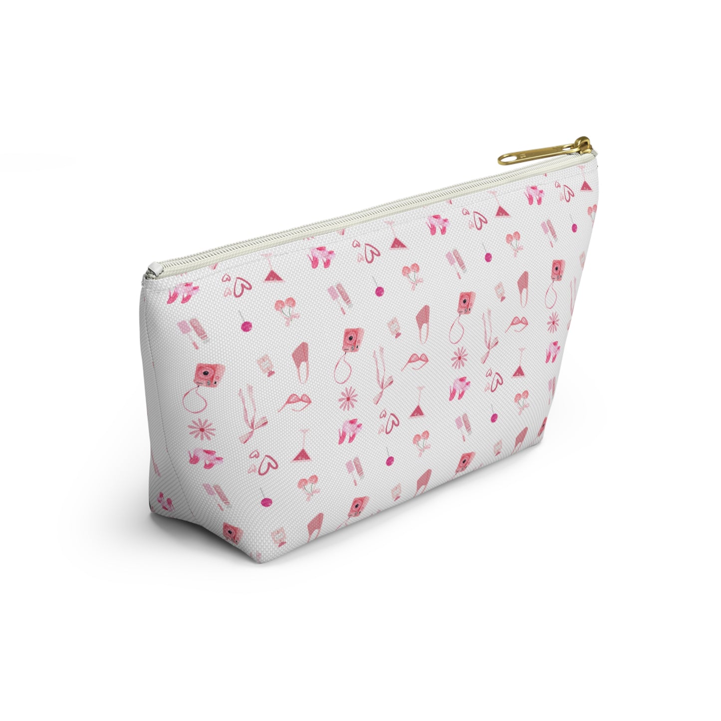 Coquette Makeup Travel Toiletry Accessory Pouch w T-bottom