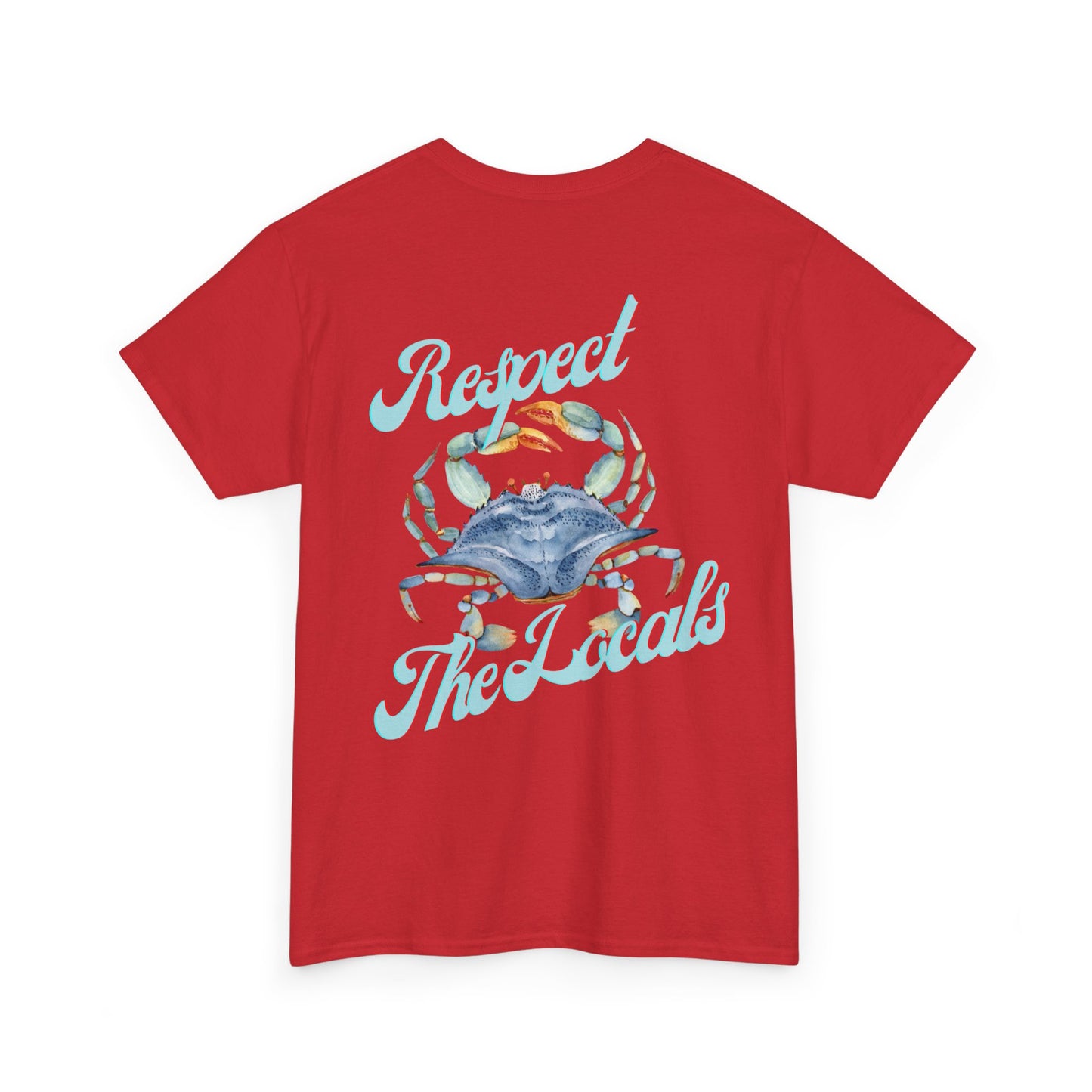 Stuart FL Respect the Locals Crab Unisex Heavy Cotton Tee