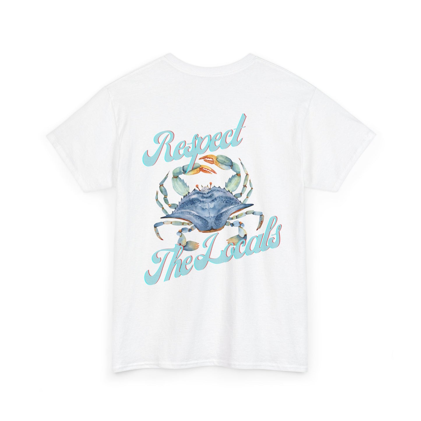 Stuart FL Respect the Locals Crab Unisex Heavy Cotton Tee