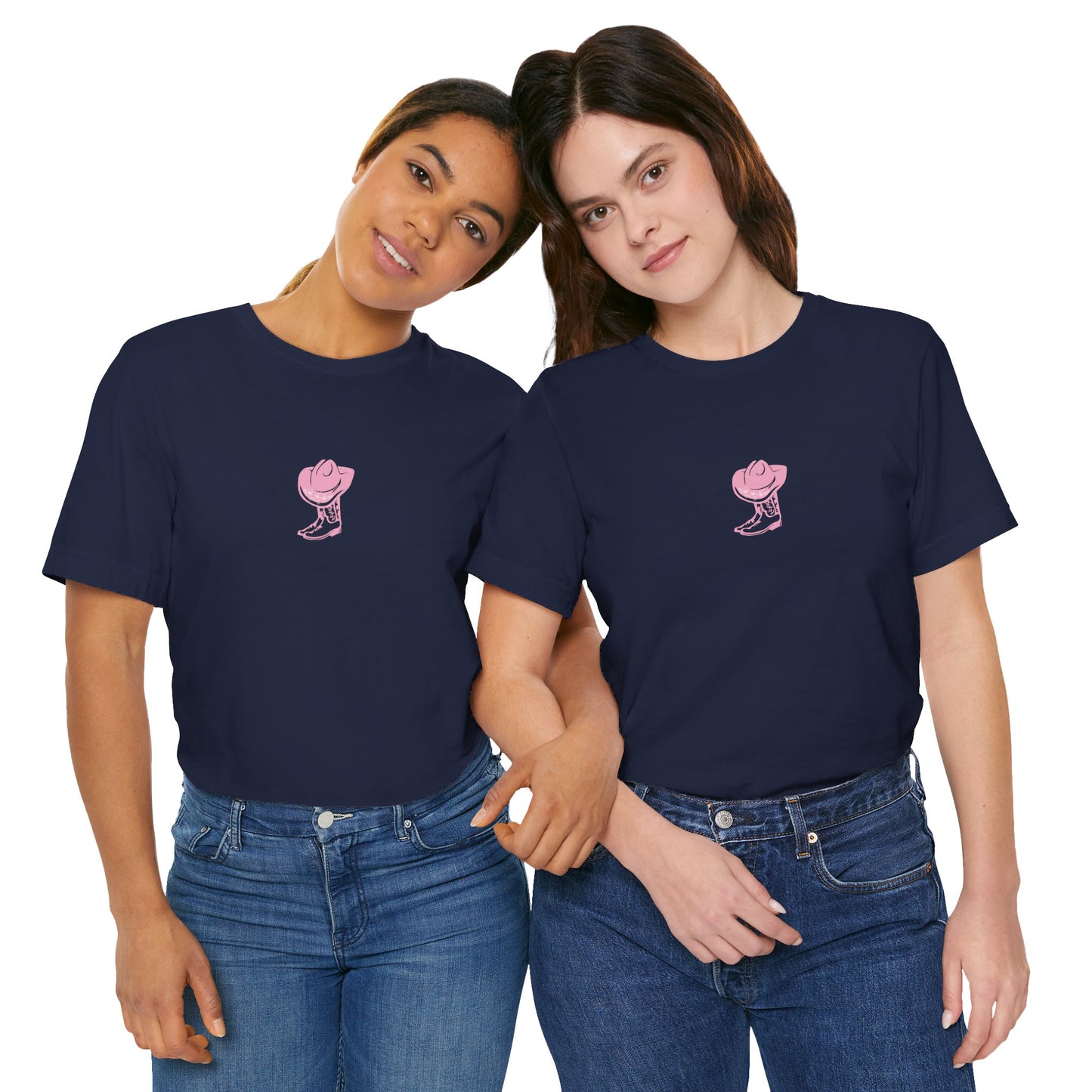 Cowgirl boots floral Jersey Short Sleeve Tee, cowboy
