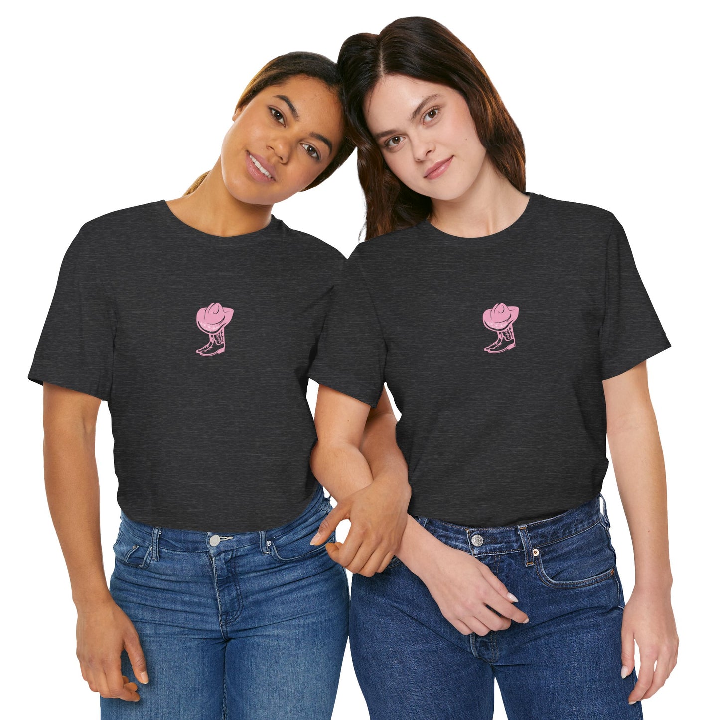 Cowgirl boots floral Jersey Short Sleeve Tee, cowboy