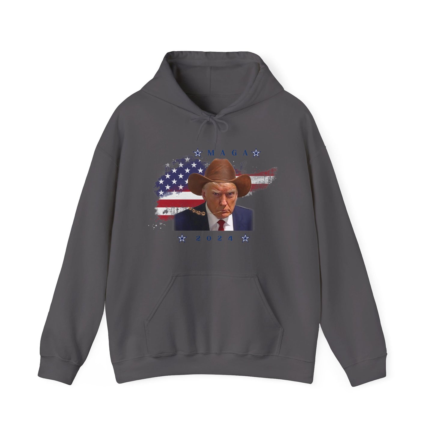 MAGA Donald Trump Cowboy Unisex Heavy Blend™ Hooded Sweatshirt