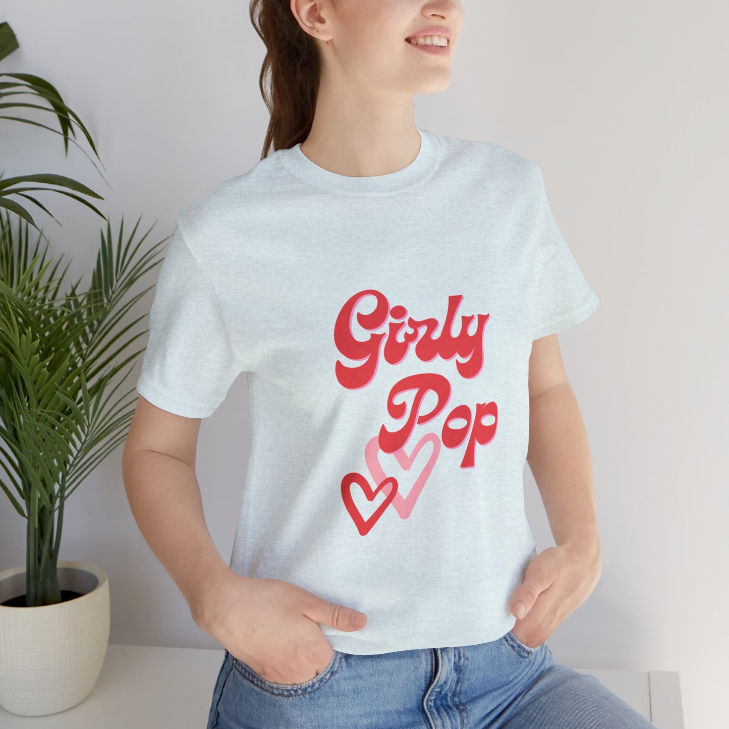 Girly pop graphic Jersey Short Sleeve Tee