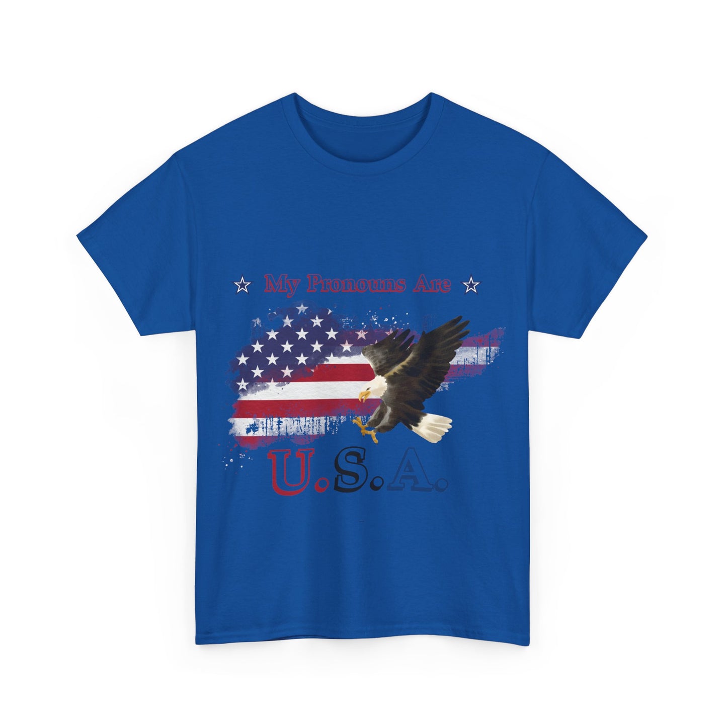 My Pronouns Are USA Unisex Heavy Cotton Tee
