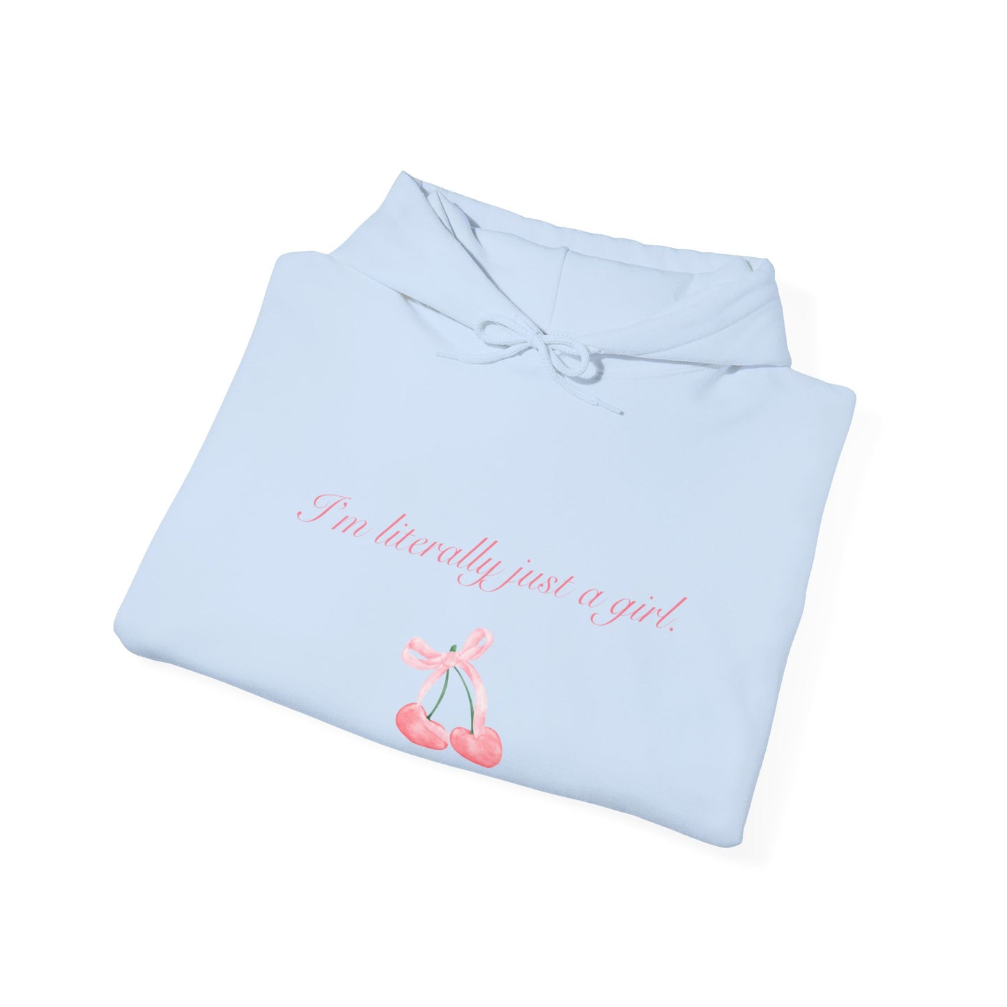I'm literally just a girl cherry Woman's Heavy Blend™ Hoodie Sweatshirt