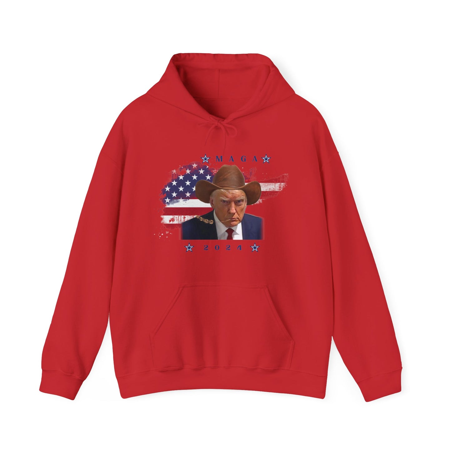 MAGA Donald Trump Cowboy Unisex Heavy Blend™ Hooded Sweatshirt