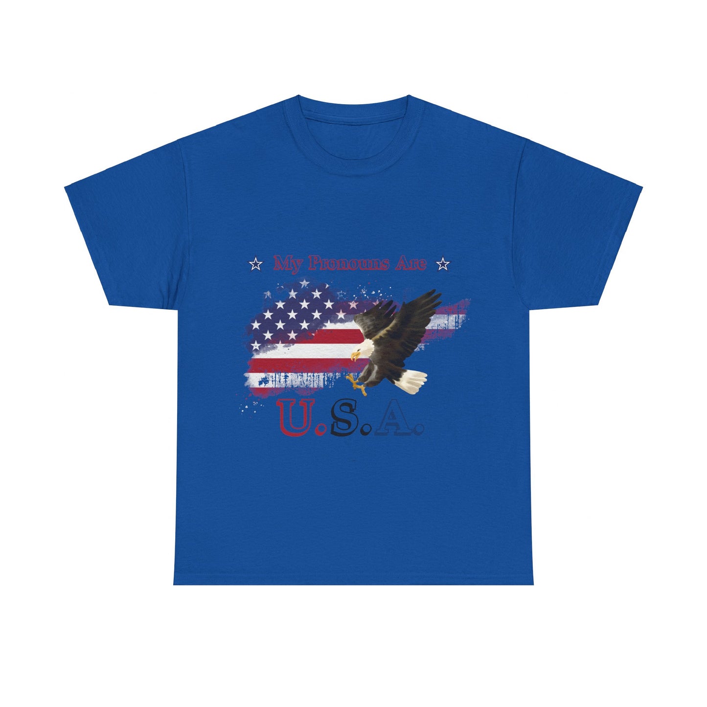 My Pronouns Are USA Unisex Heavy Cotton Tee