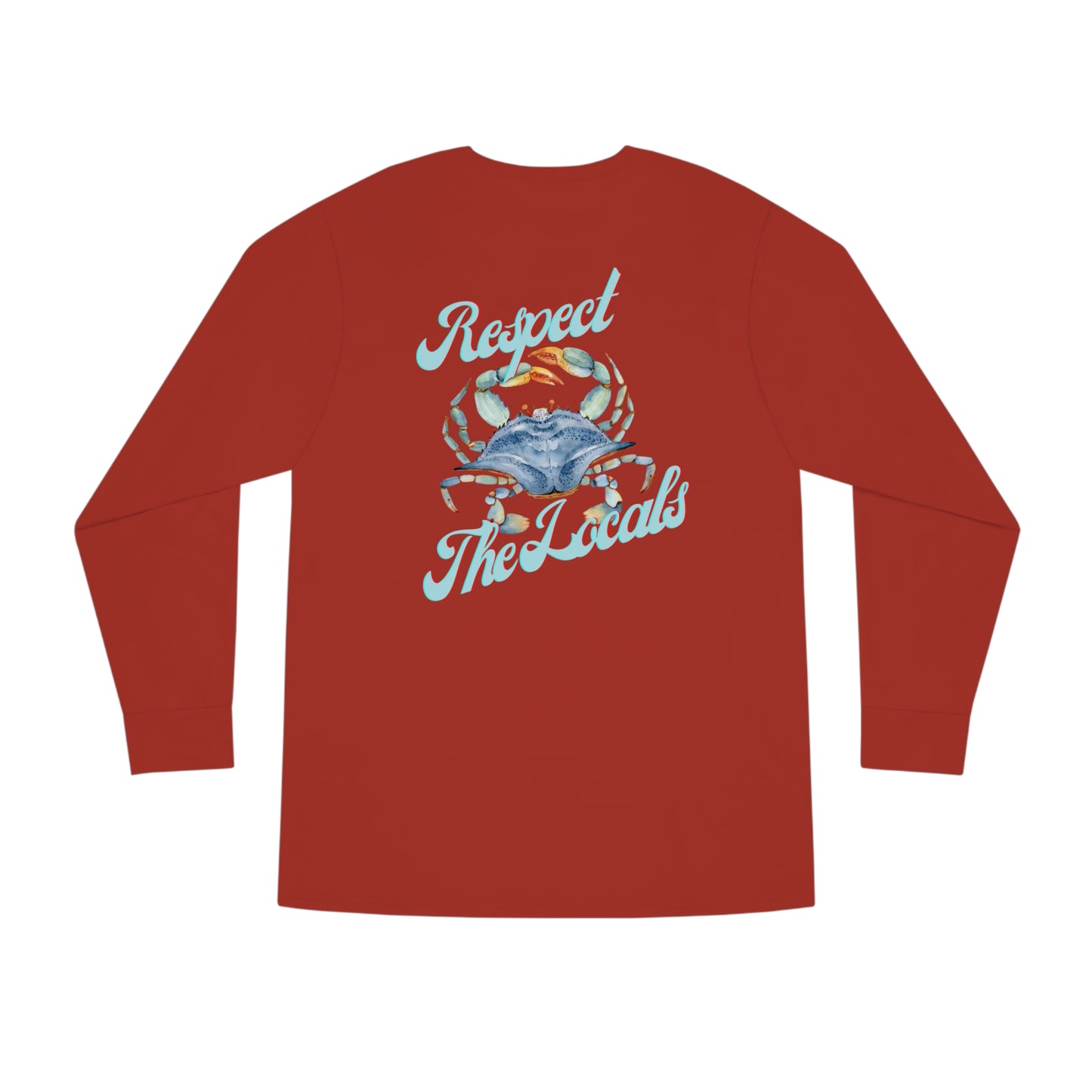 Respect The Locals Crab Long Sleeve Crewneck Tee