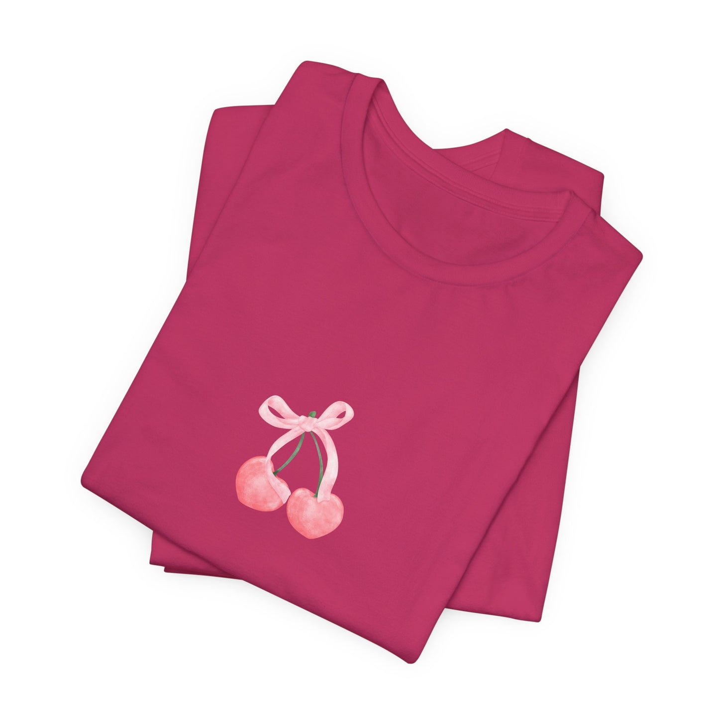 Coquette Cherries Jersey Short Sleeve Tee