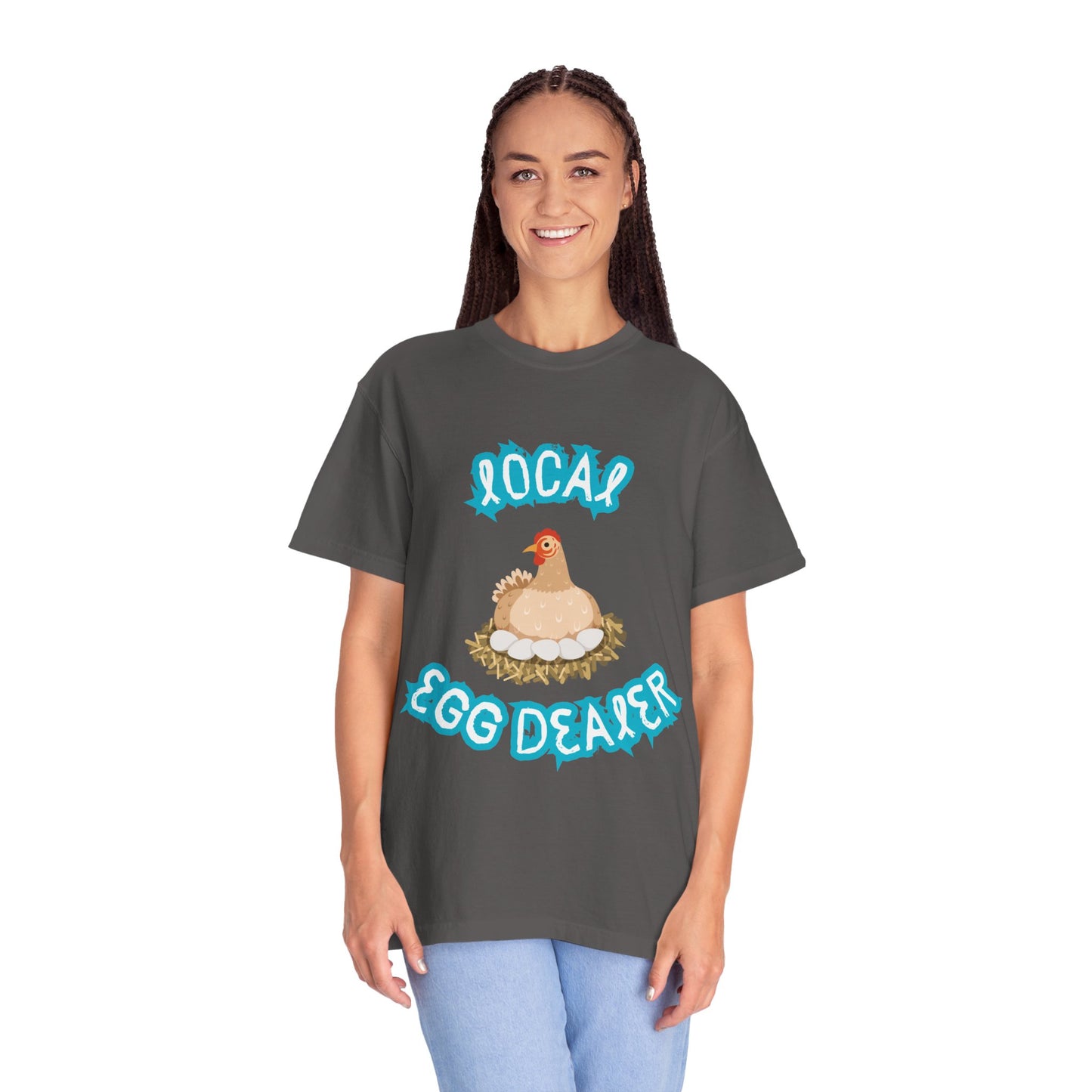 Local Egg Dealer Chicken Unisex Garment-Dyed T-shirt