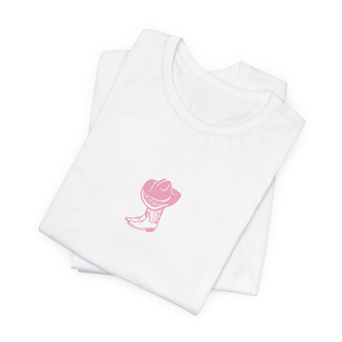Cowgirl boots floral Jersey Short Sleeve Tee, cowboy