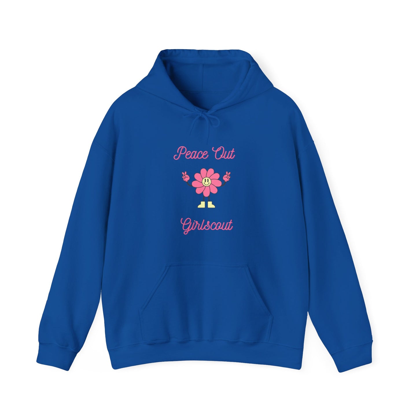Peace Out Girl Scout Flower Unisex Heavy Blend™ Hooded Sweatshirt