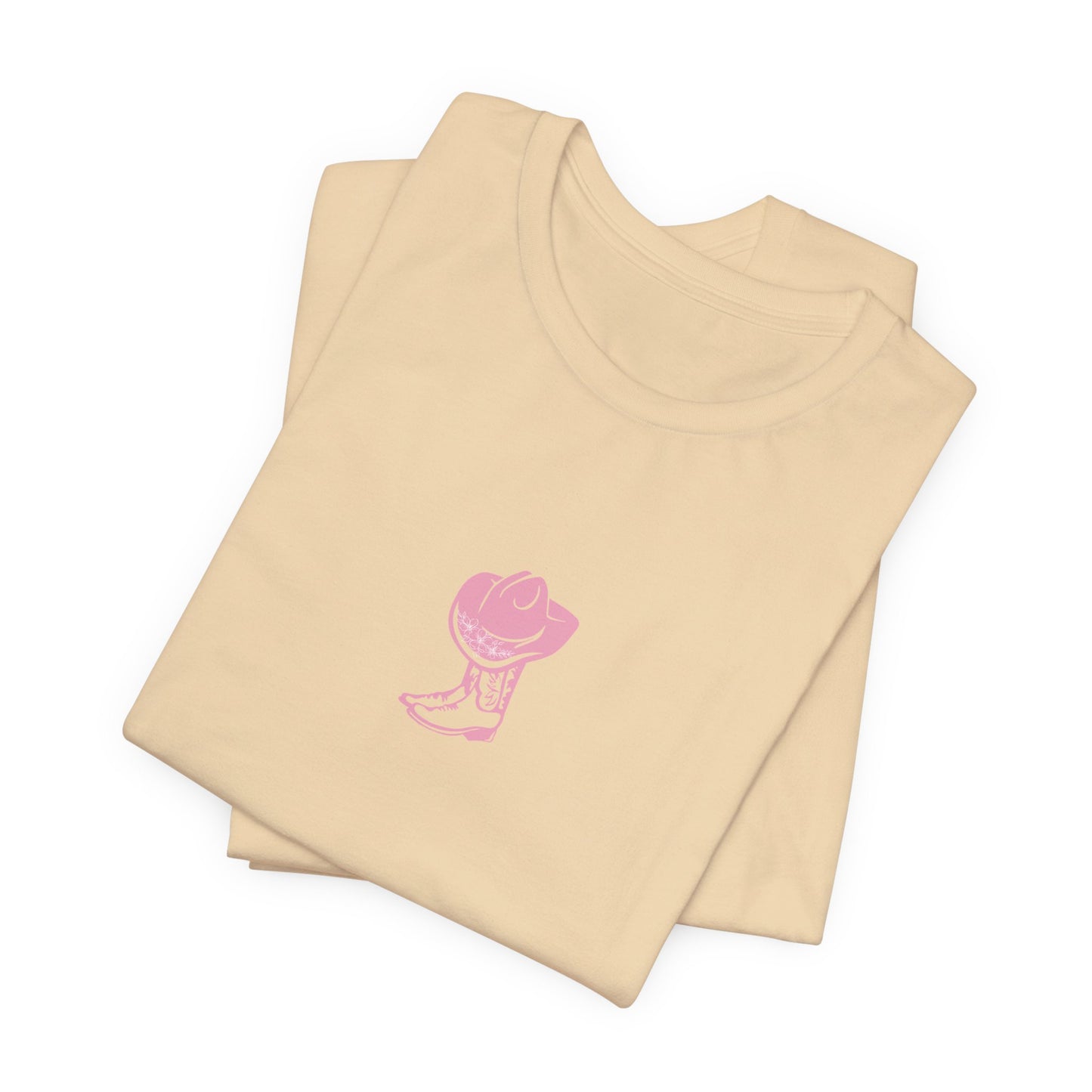 Cowgirl boots floral Jersey Short Sleeve Tee, cowboy