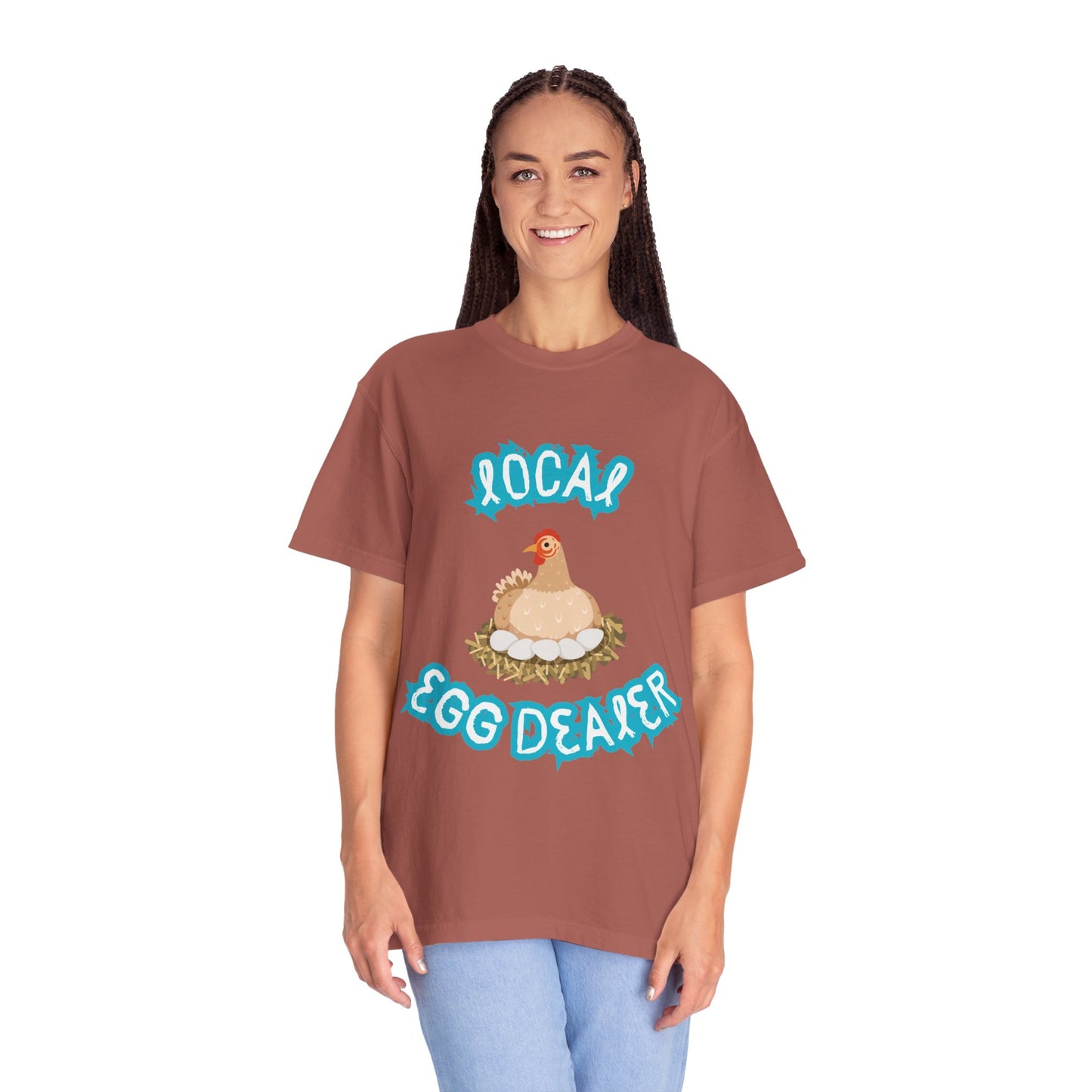 Local Egg Dealer Chicken Unisex Garment-Dyed T-shirt