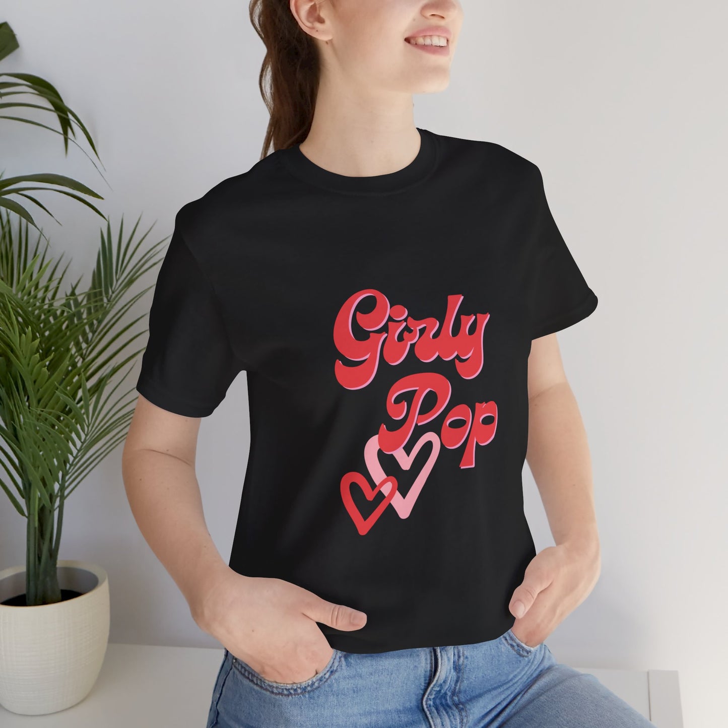 Girly pop graphic Jersey Short Sleeve Tee