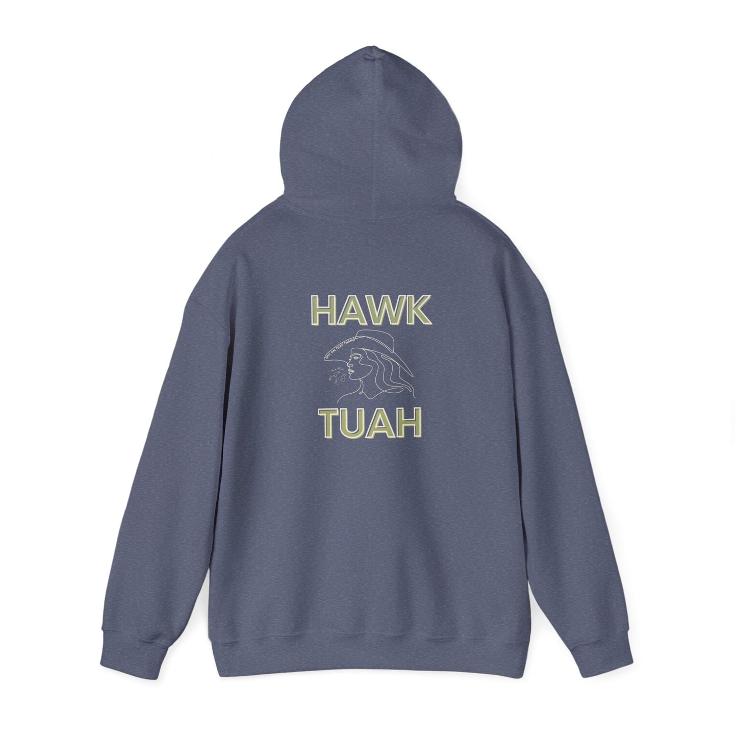 Hawk Tuah Unisex Heavy Blend™ Hooded Sweatshirt Gift Funny Aesthetic Trendy Viral