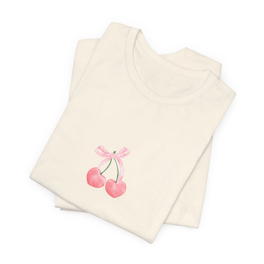 Coquette Cherries Jersey Short Sleeve Tee