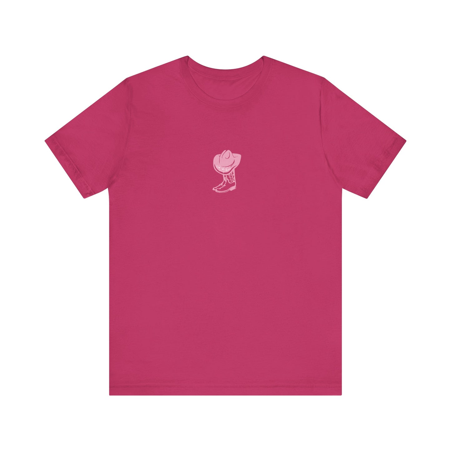 Cowgirl boots floral Jersey Short Sleeve Tee, cowboy