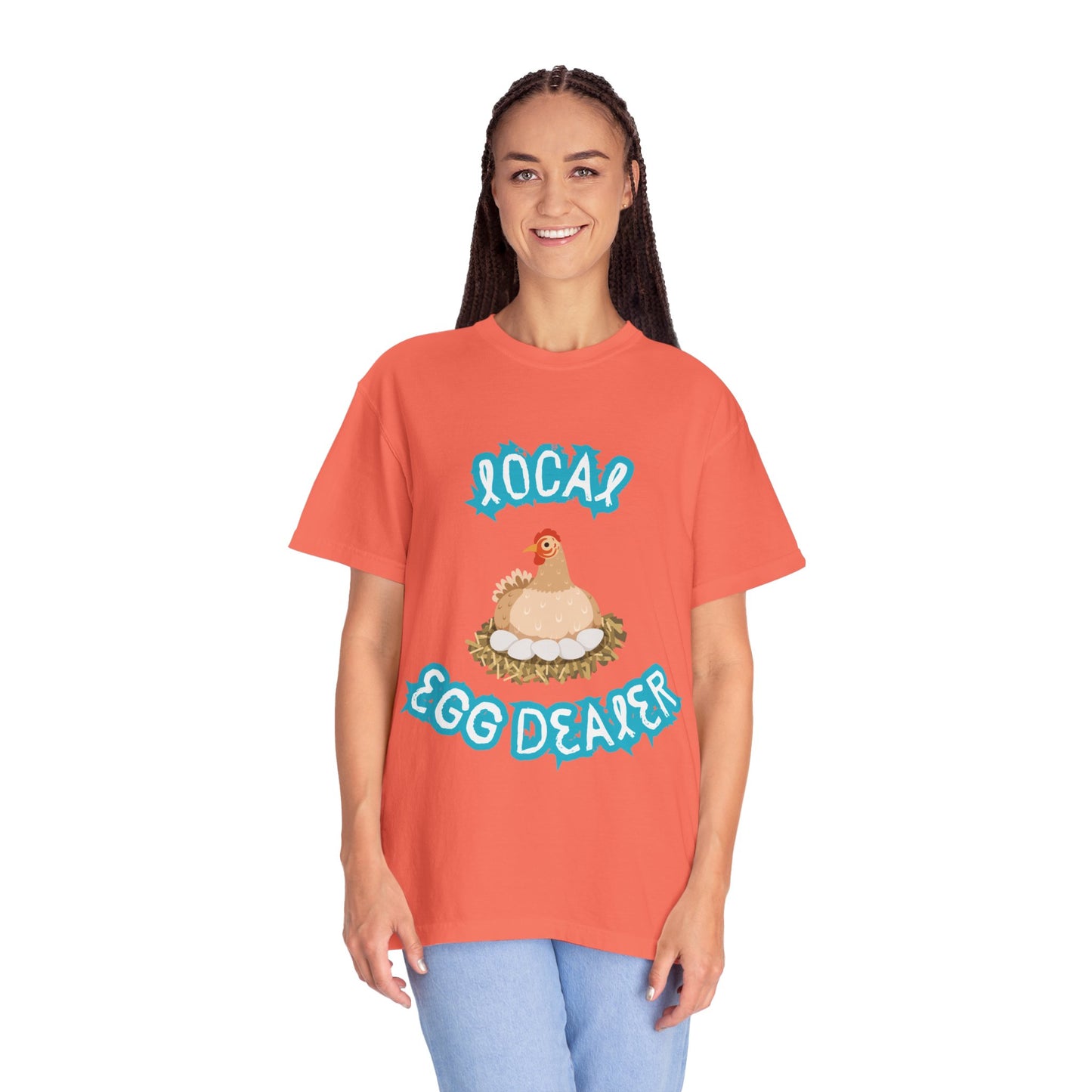 Local Egg Dealer Chicken Unisex Garment-Dyed T-shirt