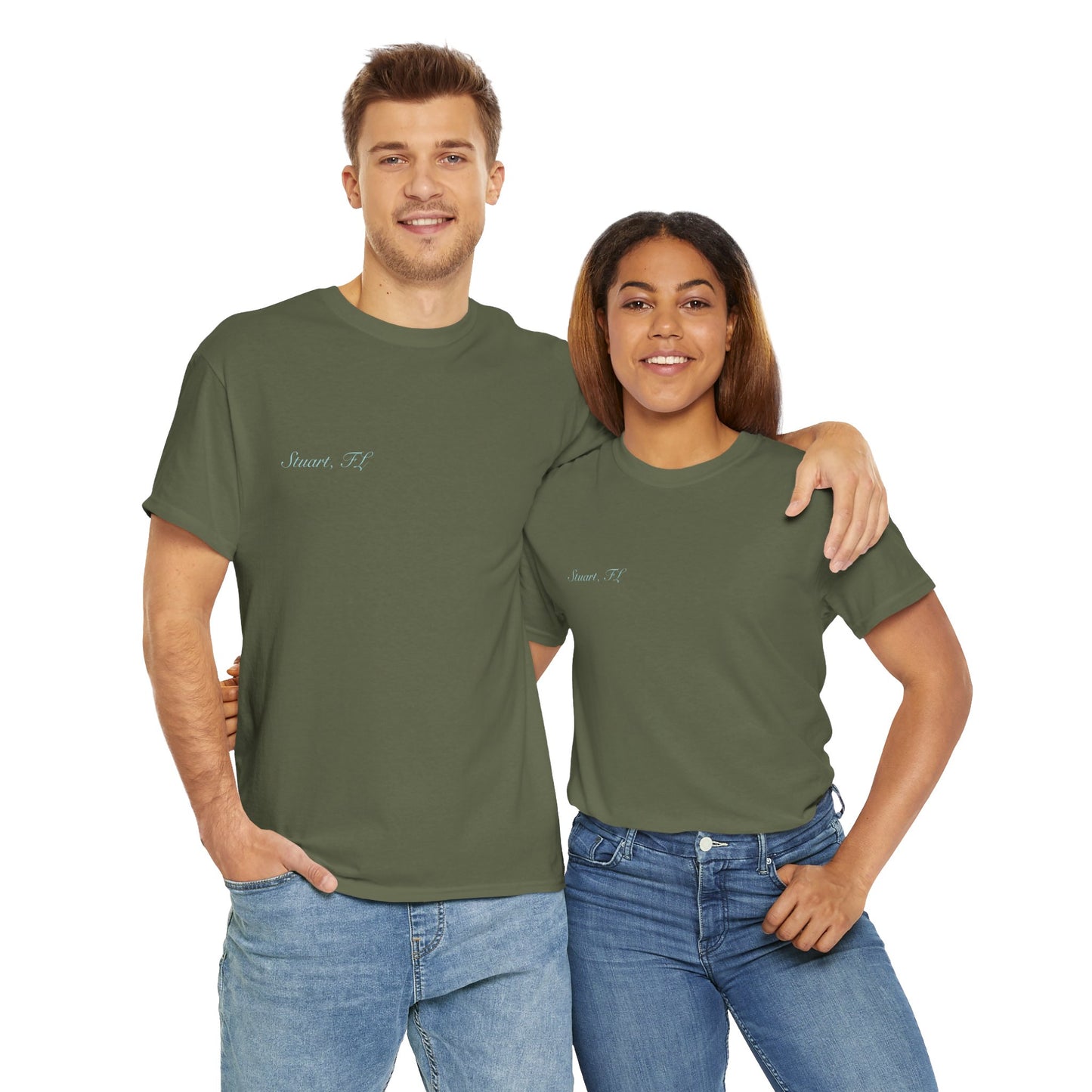 Stuart FL Respect the Locals Crab Unisex Heavy Cotton Tee