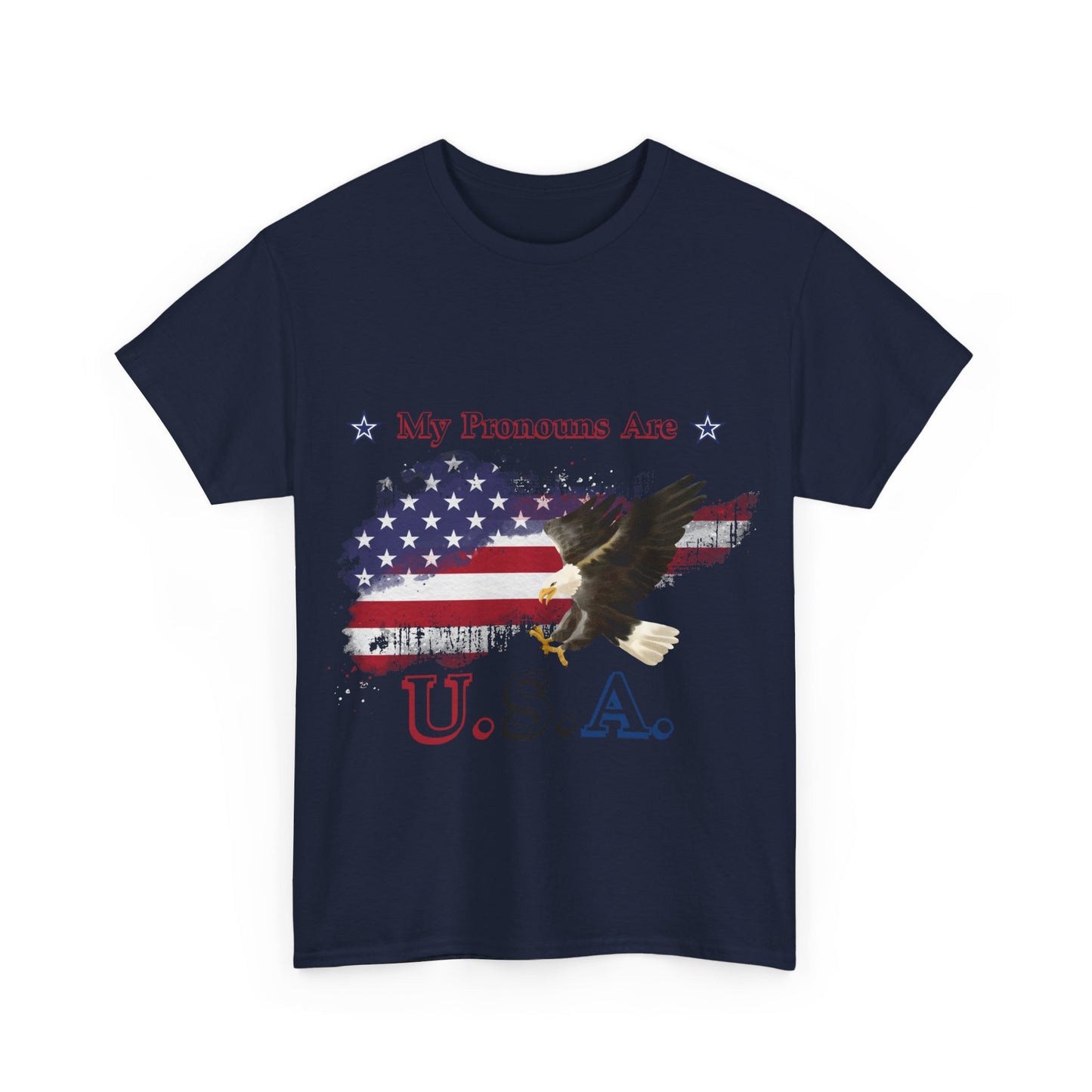 My Pronouns Are USA Unisex Heavy Cotton Tee