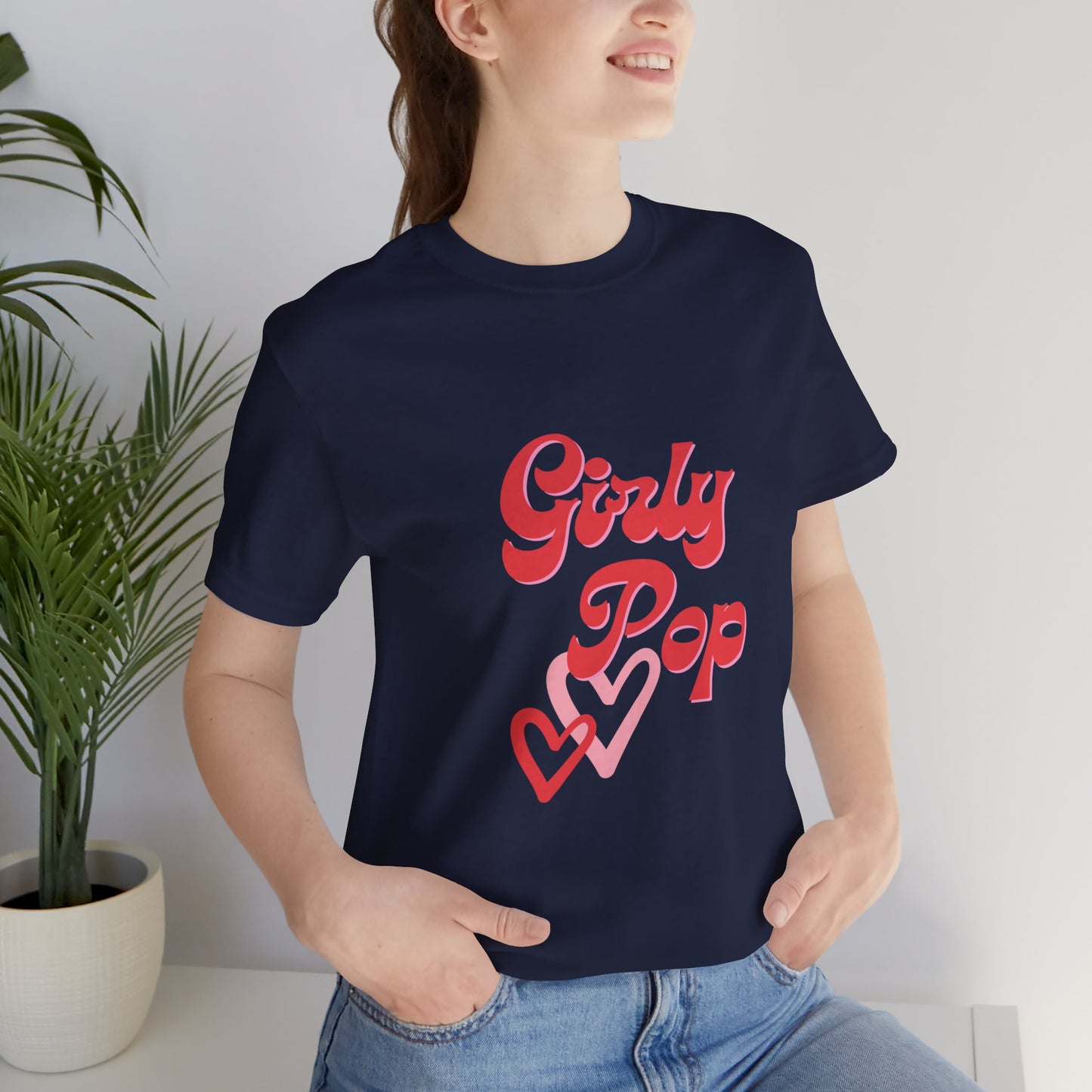 Girly pop graphic Jersey Short Sleeve Tee