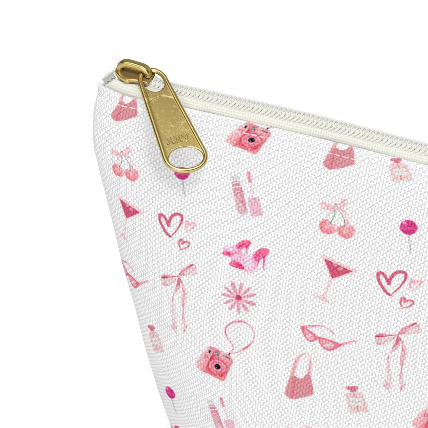 Coquette Makeup Travel Toiletry Accessory Pouch w T-bottom
