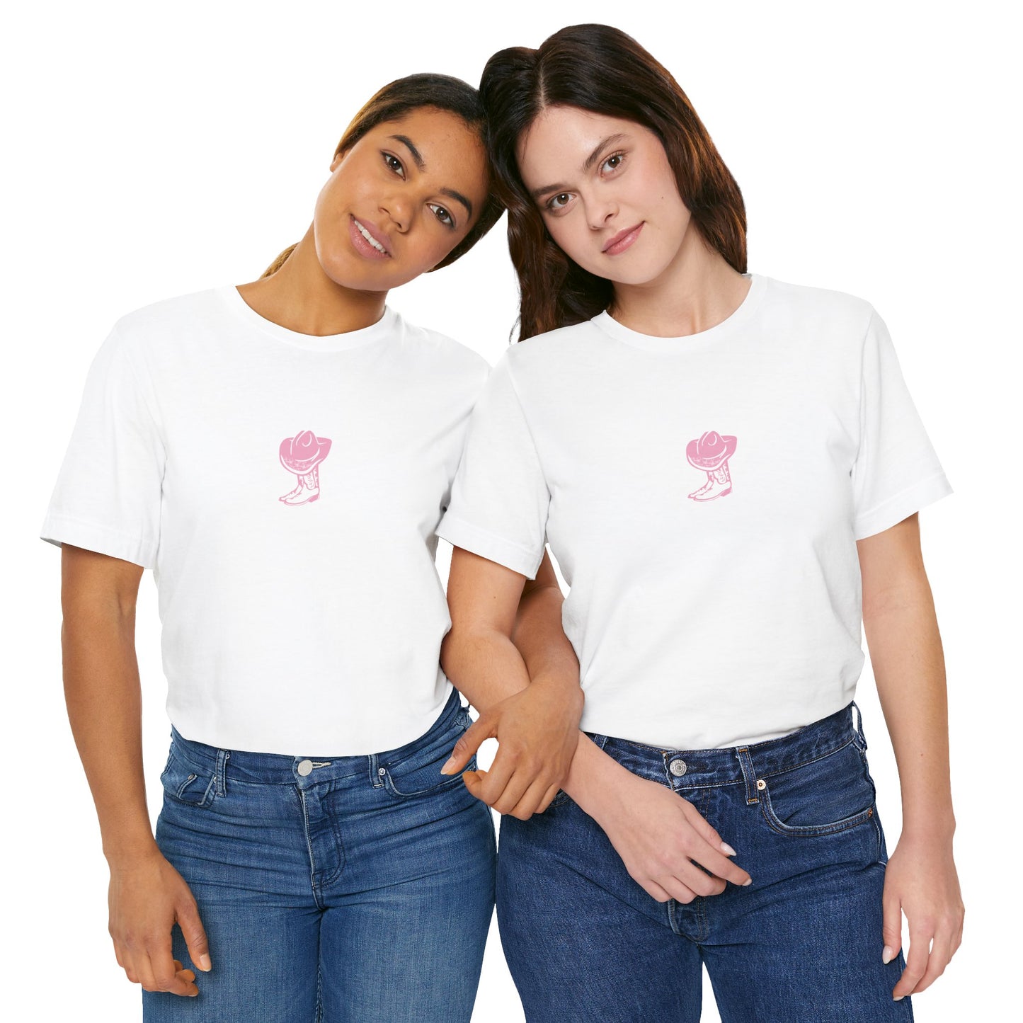 Cowgirl boots floral Jersey Short Sleeve Tee, cowboy