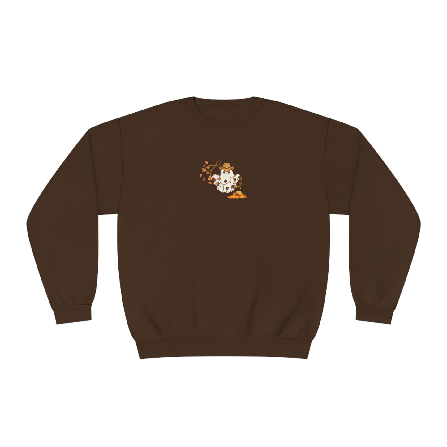 Cowboy Fall Halloween Ghost Lasso Crewneck Sweatshirt