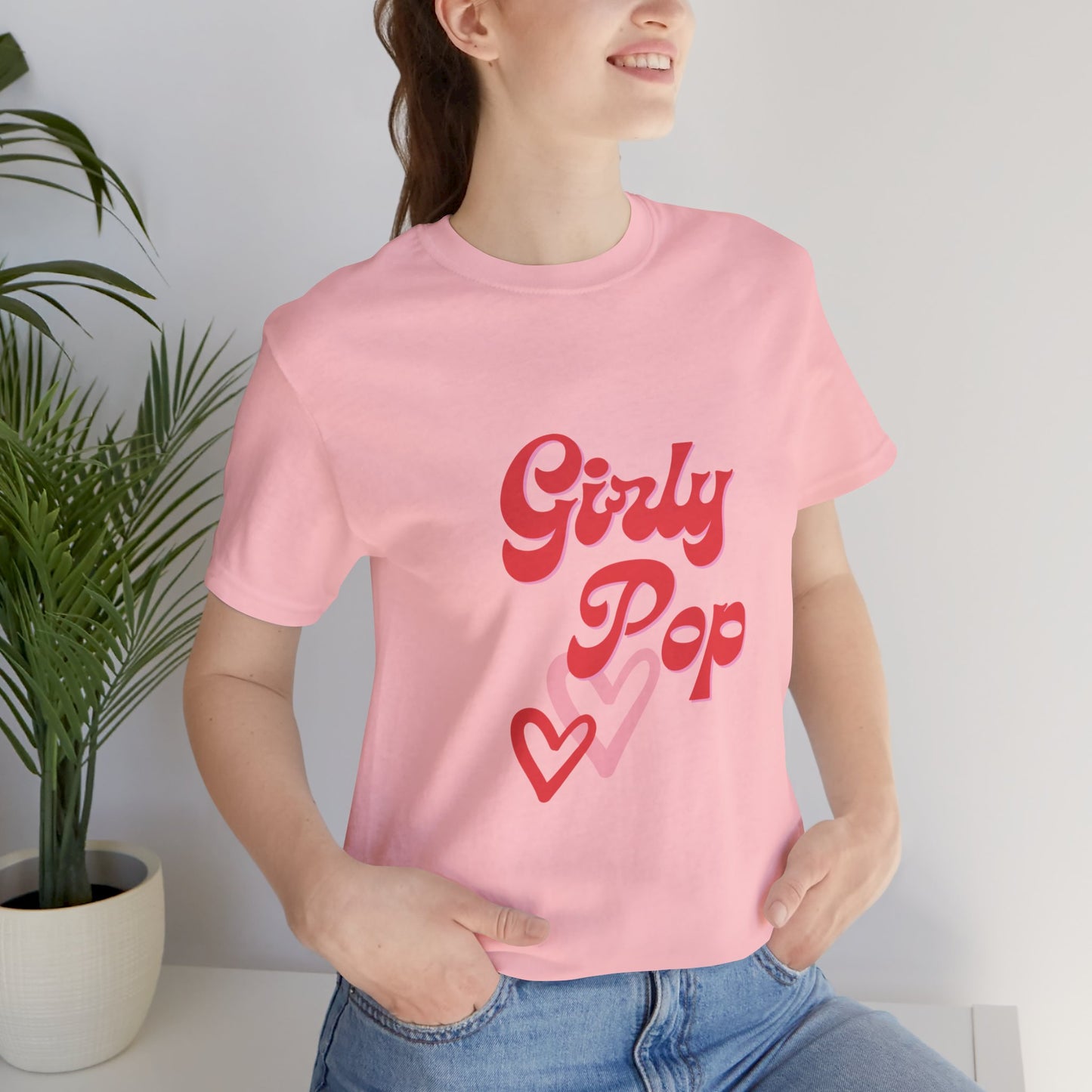 Girly pop graphic Jersey Short Sleeve Tee