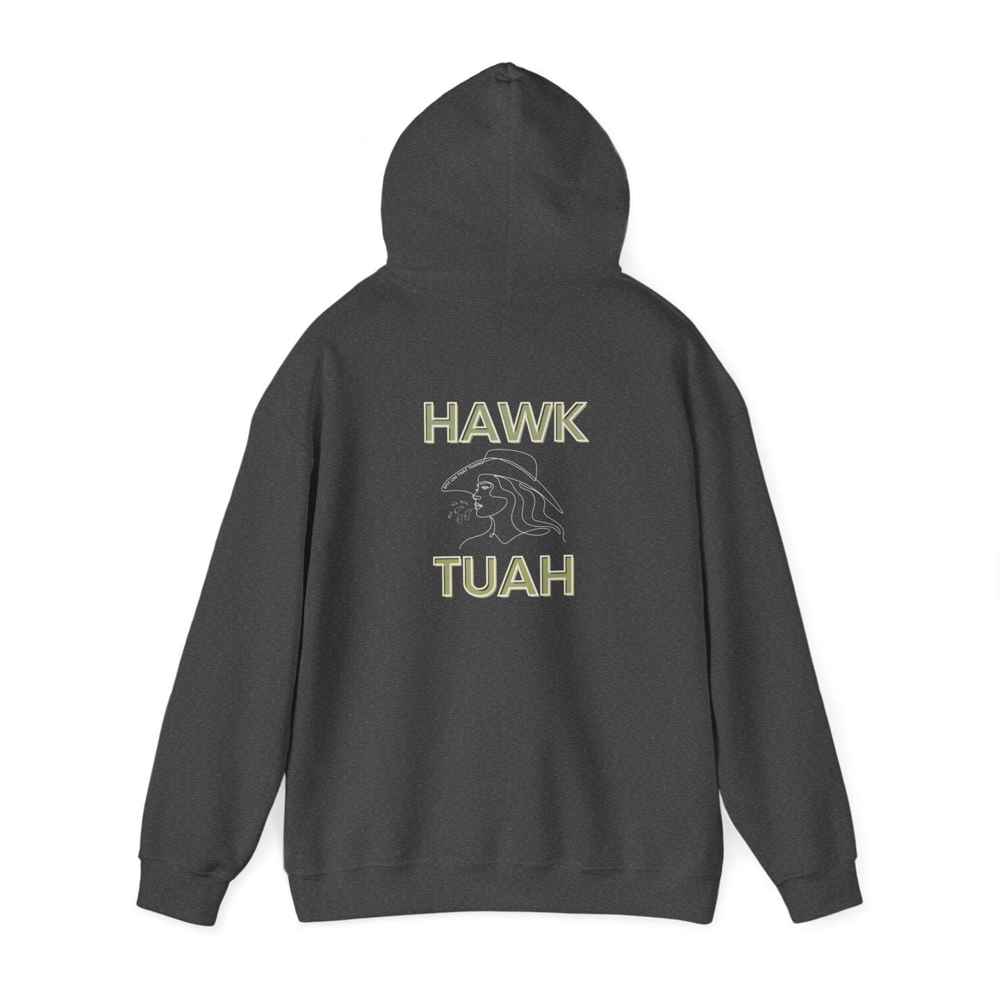 Hawk Tuah Unisex Heavy Blend™ Hooded Sweatshirt Gift Funny Aesthetic Trendy Viral