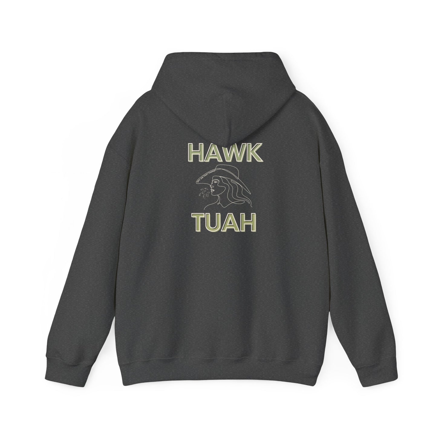 Hawk Tuah Unisex Heavy Blend™ Hooded Sweatshirt Gift Funny Aesthetic Trendy Viral