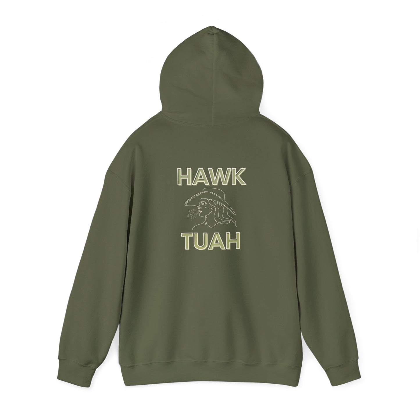 Hawk Tuah Unisex Heavy Blend™ Hooded Sweatshirt Gift Funny Aesthetic Trendy Viral