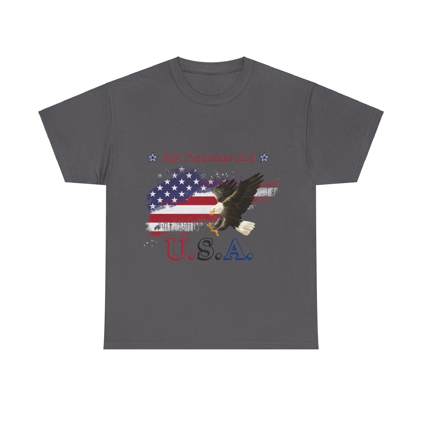 My Pronouns Are USA Unisex Heavy Cotton Tee