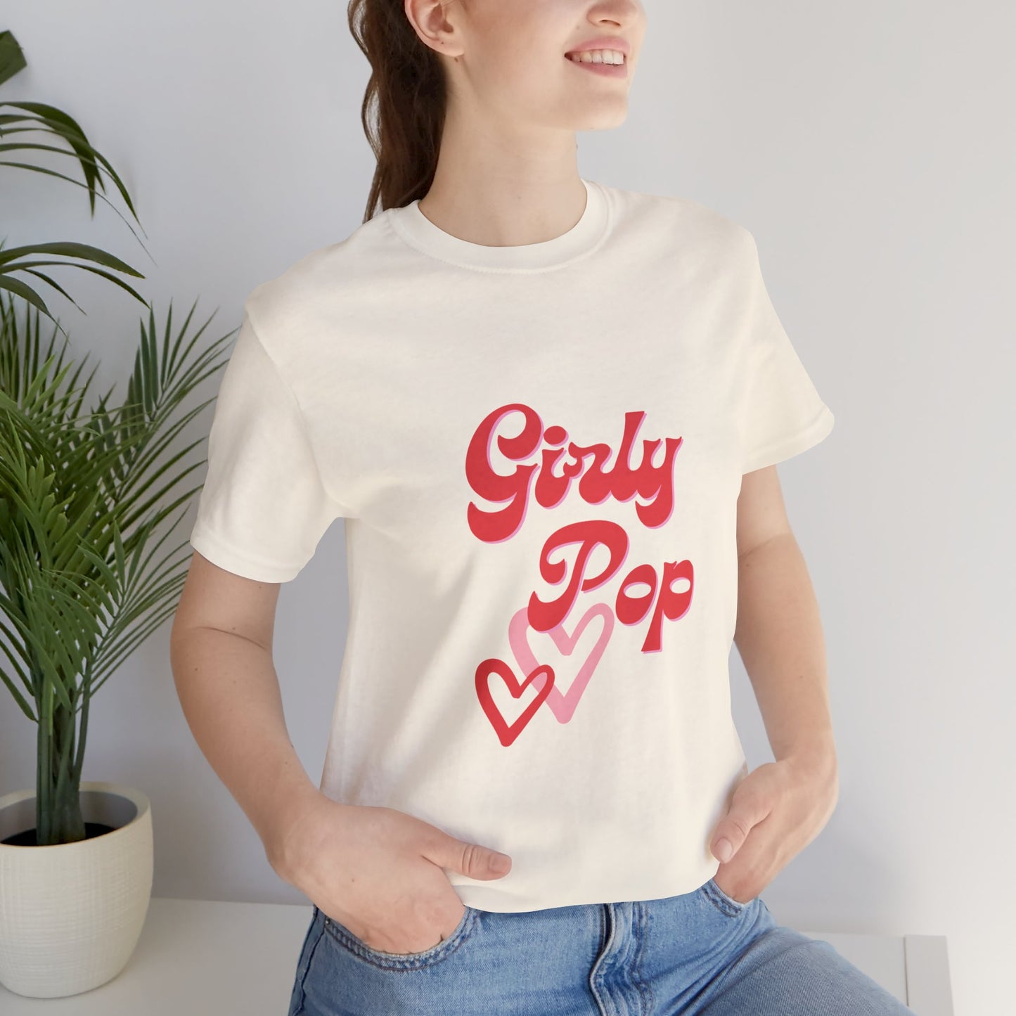 Girly pop graphic Jersey Short Sleeve Tee